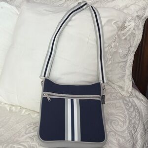 PreneLove  Navy and Gray Woman's Messenger Bag